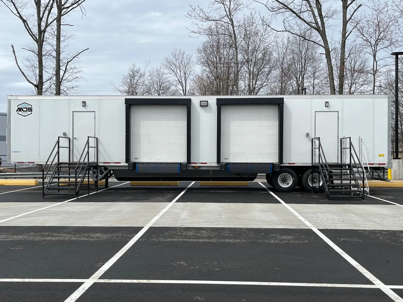 Completed mobile dock exterior