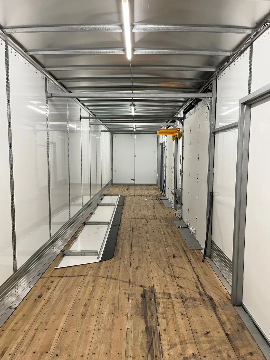 Completed mobile dock interior